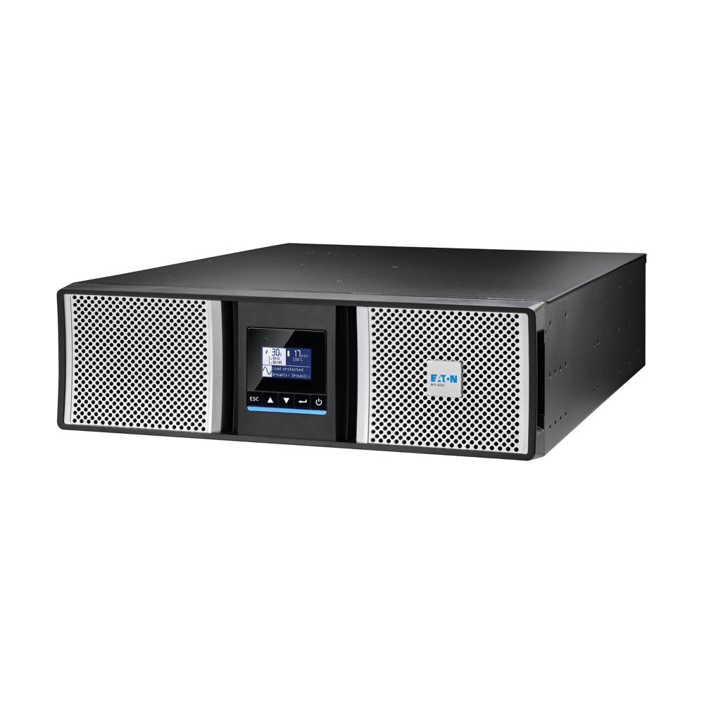 Eaton Industries France SAS - Onduleur 9PX Gen2, 1ph, on-line, 6kW, Rack / Tour 3U avec carte réseau et Bypass