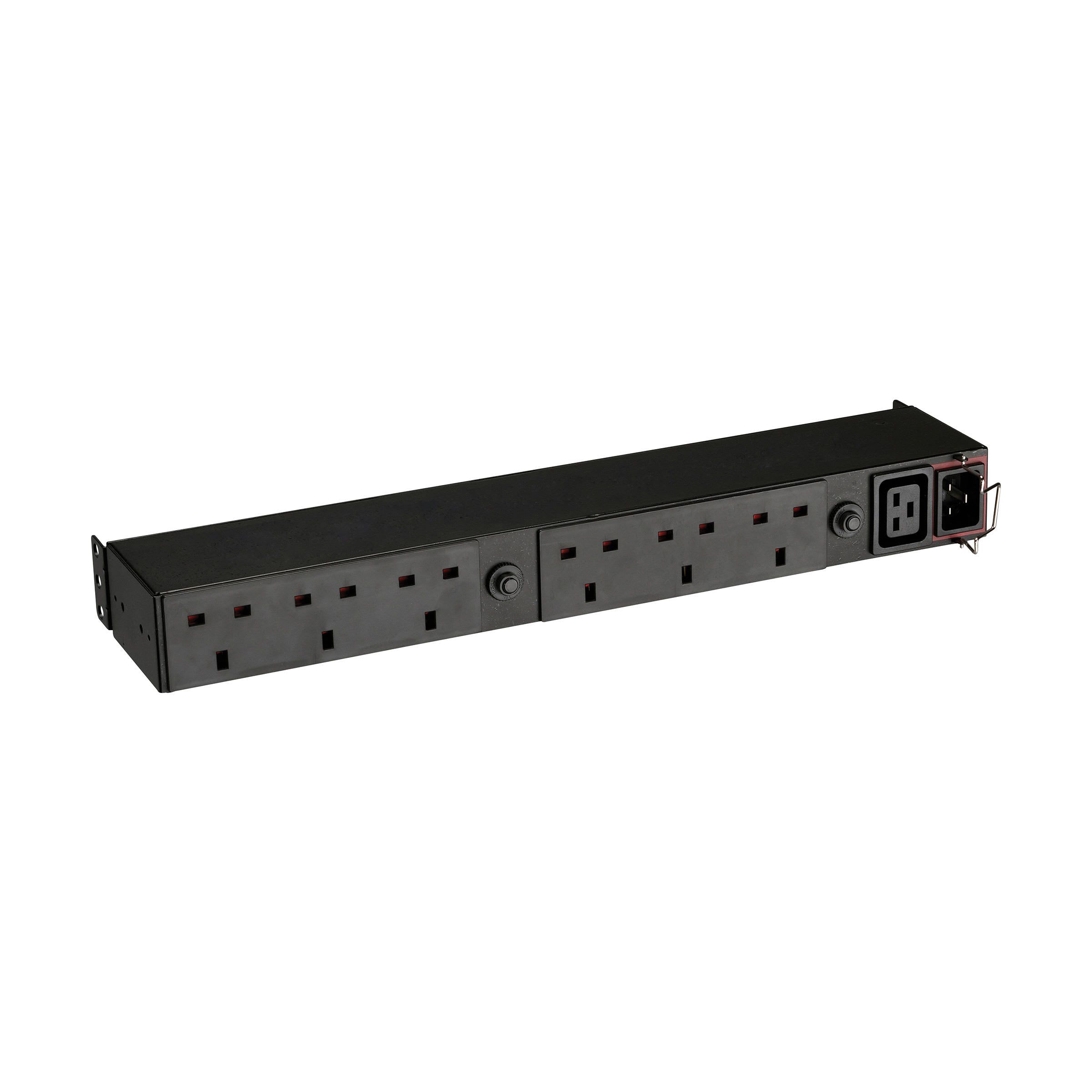 Eaton Industries France SAS - PDU Basique 1U pour onduleur, rackable, 16A, 6 prises anglaises + 1xC19