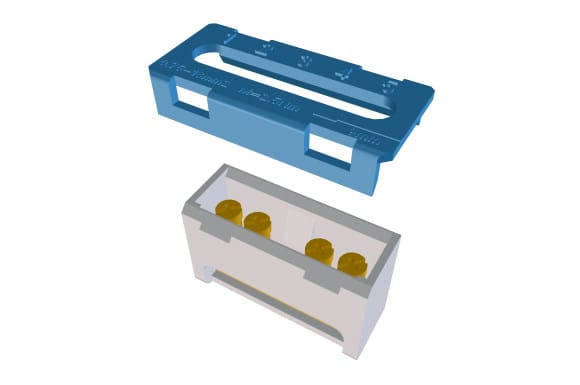 Eaton Industries France SAS - Borne d'extension N-Fi pour bac d'encastrement du KLV-UP (HW)