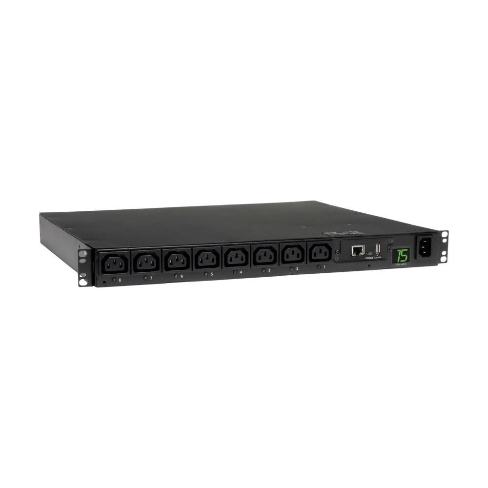 Eaton Industries France SAS - PDU monophasé Switched 2,5 kW, 8 sorties C13, entrée C14, format 1U