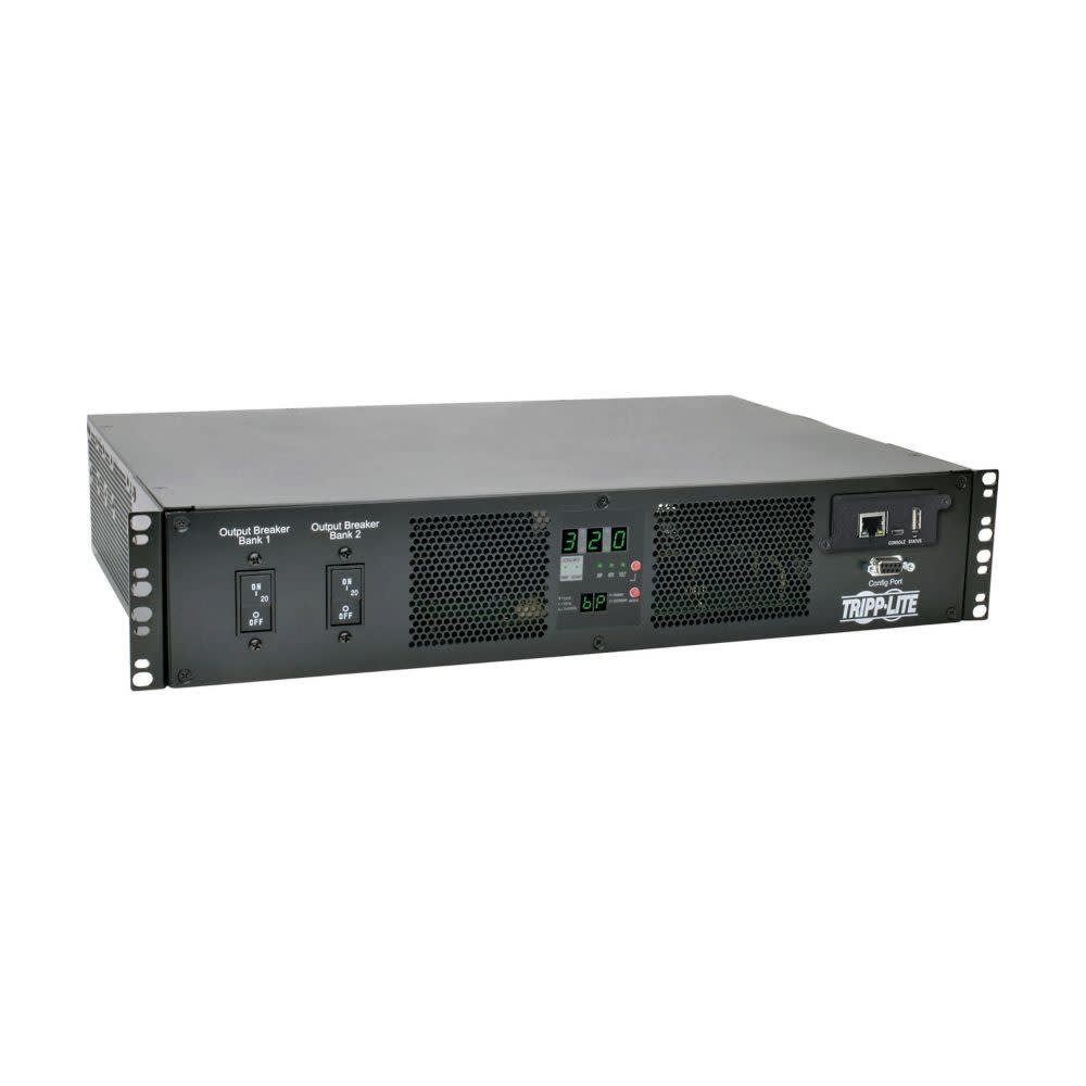 Eaton Industries France SAS - Système de Transfert de Source, 7,7kW, 2 entrées 32A, 16 sorties C13 2-C19, 2U