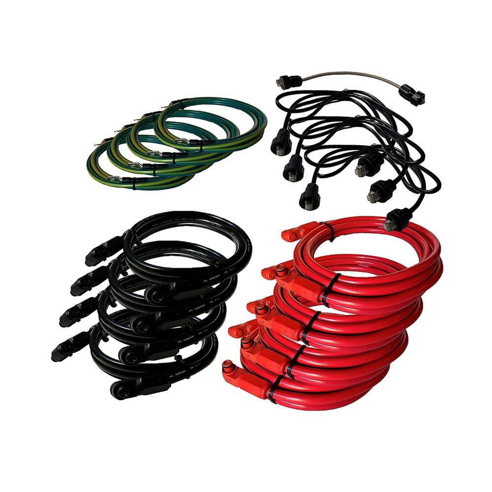 Eaton Industries France SAS - kit câbles liaison onduleur - 4 batteries (20,48 kWh) xStorage Hybride monophasé