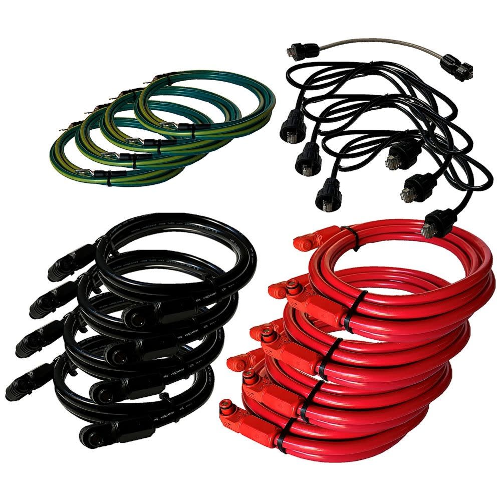 Eaton Industries France SAS - kit câbles liaison onduleur - 4 batteries (20,48 kWh) xStorage Hybride triphasé