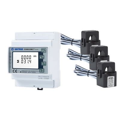 Eaton Industries France SAS - Compteur triphasé SDM630MCT + 3 transformateurs de courant (TC) 16-120A/40MA