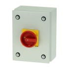 Eaton Industries France SAS - Interrupteur général, P1, 40 A, saillie, 3 pôles + N, arrêt d'urgence, en acier