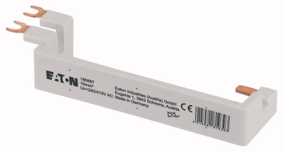 Eaton Industries France SAS - Barre de pontage verticale 16mm², 1P+N, pour interrupteur différentiel