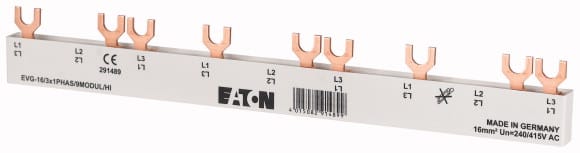 Eaton Industries France SAS - Barres EV, 3phases, 8,5PE, pour utilisation de contacts auxiliaires