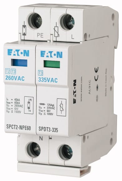 Eaton Industries France SAS - Parafoudres, complets, 1p+N, 335VAC