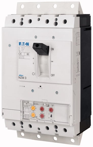 Eaton Industries France SAS - Disjoncteur NZM3, 4P, 400 A, 50 kA, IEC, sur socle, magnétothermique