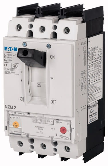 Eaton Industries France SAS - Disjoncteur NZM2, 25kA, 3P, 30A, borne à cage, UL/IEC