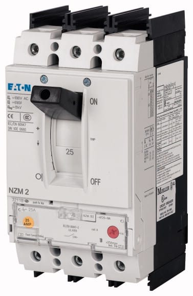 Eaton Industries France SAS - Disjoncteur NZM2, 25kA, 3P, 70A, borne à cage, UL/IEC