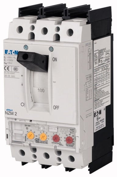 Eaton Industries France SAS - Disjoncteur NZM2, 150kA, 3P, 100A, UL/IEC