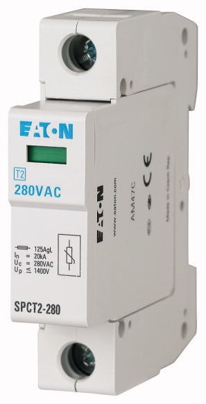 Eaton Industries France SAS - Parafoudres débrochables, 1p, 280VAC, 20kA