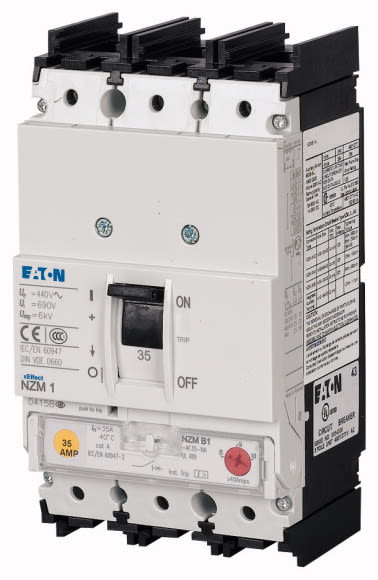 Eaton Industries France SAS - Disjoncteur de puissance NZM1, 25kA, 3P, 80A, UL/IEC