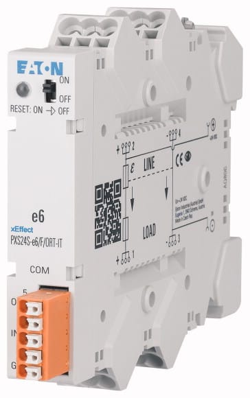 Eaton Industries France SAS - Disjoncteur électronique 24V DC, 6A fixe, avec connecteur, sans bornes alim