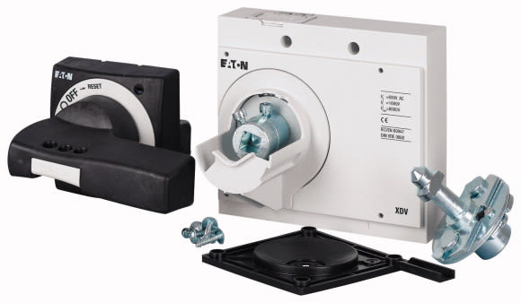 Eaton Industries France SAS - Poignée rotative à comm. rompue sur porte, noire, verrouillable., taille 3