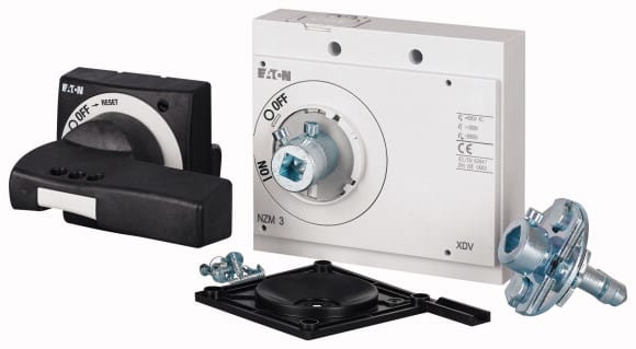 Eaton Industries France SAS - Poignée rotative à commande rompue, noire, verrouillable, max 60mm axe, taille 3