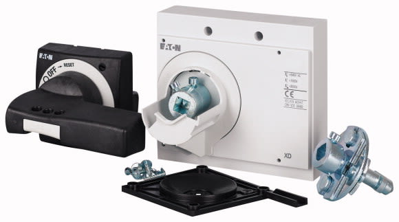 Eaton Industries France SAS - Poignée rotative à commande rompue sur porte, noire, max 60mm axe, taille 3