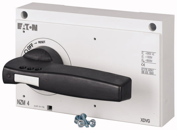 Eaton Industries France SAS - Poignée rotativer, noire, verrouillable sur la poignée, taille 4, II