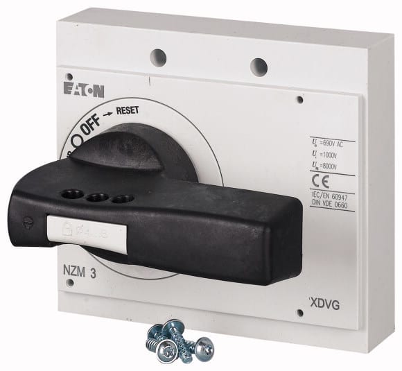 Eaton Industries France SAS - Poignée rotativer, noire, verrouillable sur la poignée, taille 3, II