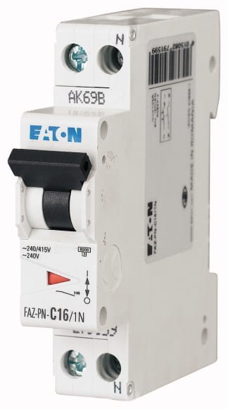 Eaton Industries France SAS - Disjoncteur modulaire FAZ, 10A, , 15kA (IEC/EN 60947-2), courbe P