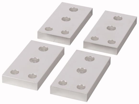 Eaton Industries France SAS - Plage de raccordement, 2 trous, verticale, 4p, 1250A