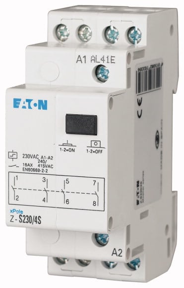 Eaton Industries France SAS - Télérupteur, 230AC, 4 F, 16A, 50Hz, 2PE