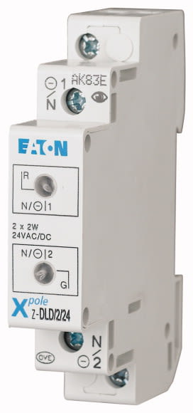Eaton Industries France SAS - Voyant double, 24AC/DC, rouge/vert