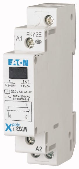 Eaton Industries France SAS - Télérupteur, 230AC, 1 W, 16A, 50Hz, 1PE