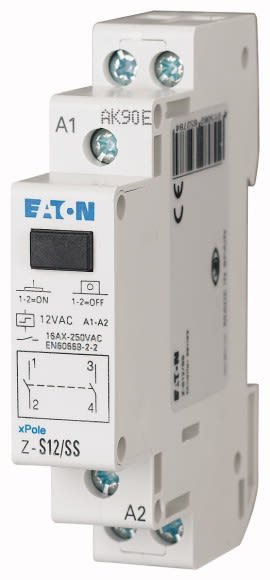 Eaton Industries France SAS - Télérupteur, 12AC, 2 F, 16A, 50Hz, 1PE