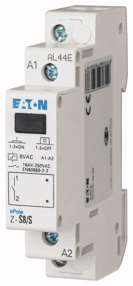 Eaton Industries France SAS - Télérupteur, 8AC, 1 F, 16A, 50Hz, 1PE