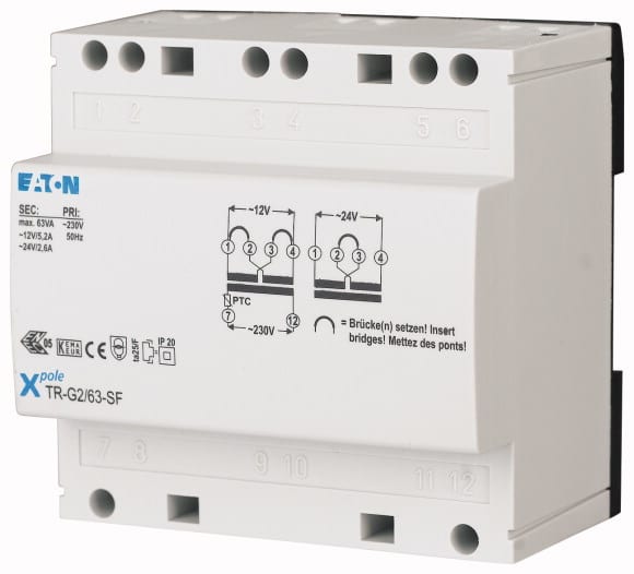 Eaton Industries France SAS - Transformateur, 230 V, 12-24V, 5,2-2.6A
