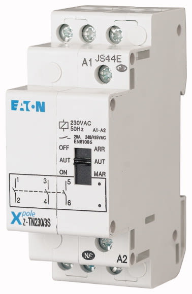 Eaton Industries France SAS - Relais avec présélection, 230VAC/50Hz, 3 s, 20A, 1PE
