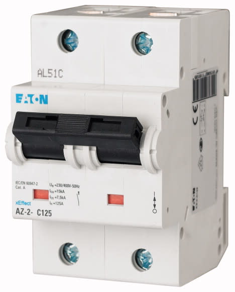 Eaton Industries France SAS - Disjoncteur modulaire AZ haut pdc , 50A, 2P, 25kA (IEC/EN 60947-2), courbe C