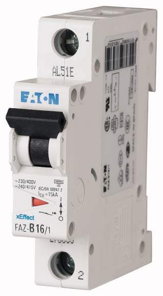 Eaton Industries France SAS - Disjoncteur modulaire FAZ, 4A, 1P, 15kA (IEC/EN 60947-2), courbe S