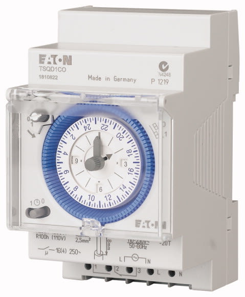 Eaton Industries France SAS - Inter horaire modulaire 24 heures, cavalier enfichable, réserve de marche