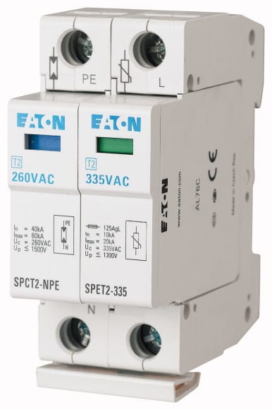 Eaton Industries France SAS - Parafoudres, complets, 1p+N, 335VAC, 4,5kA