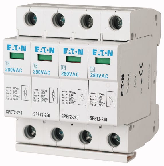 Eaton Industries France SAS - Parafoudres, complets, 4p, 280VAC, 4,5kA