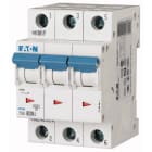 Eaton Industries France SAS - Disjoncteur modulaire PLS6, 3P, 20A ,6kA (EN 60898), courbe D