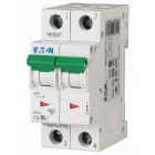 Eaton Industries France SAS - Disjoncteur modulaire PLS6, 2P, 6A ,6kA (EN 60898), courbe D