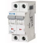 Eaton Industries France SAS - Disjoncteur modulaire PLS6, 2P, 16A ,6kA (EN 60898), courbe D