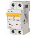 Eaton Industries France SAS - Disjoncteur modulaire PLS6, 2P, 25A ,6kA (EN 60898), courbe C