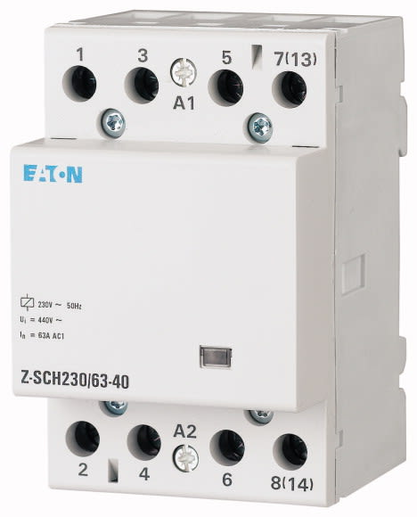 Eaton Industries France SAS - Contacteur modulaire, 230VAC/50Hz, 3F+1O, 63A, 3PE