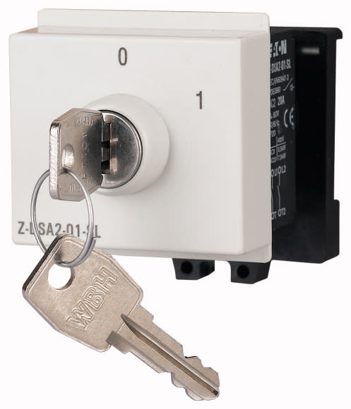 Eaton Industries France SAS - Commutateur rotatif, 2p, arret, 0 - 1, clé