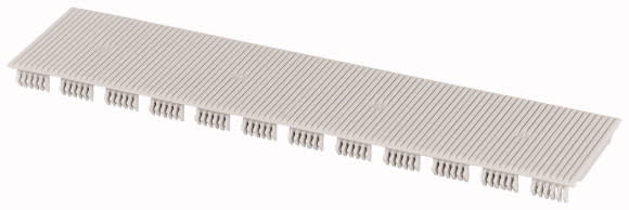 Eaton Industries France SAS - Obturateur 12 unités de division, gris, à rainures fines