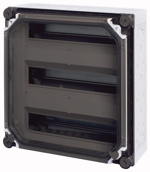 Eaton Industries France SAS - Coffret pour disjoncteurs modulaires, +porte, 3x15PE, HxLxP=375x375x150mm