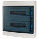 Eaton Industries France SAS - Coffret 2 rangées 36 modules, avec barrette N/PE, porte transparente