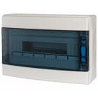 Eaton Industries France SAS - Coffret 1 rangée 18 modules, avec barrette N/PE, porte transparente