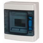 Eaton Industries France SAS - Coffret 1 rangée 6 modules anti UV, barrette N/PE, porte transparente