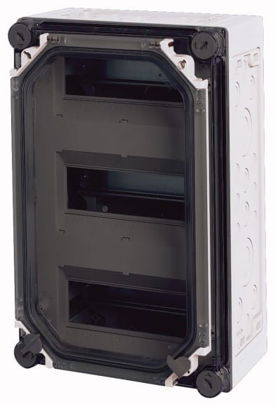 Eaton Industries France SAS - Coffret pour disjoncteurs modulaires, +porte, 3x9PE, HxLxP=375x250x150mm